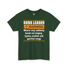 Load image into Gallery viewer, Song Leader Warning T‑Shirt – Funny Church Hymn Singing Tee
