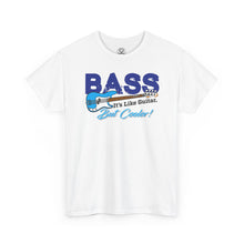 Load image into Gallery viewer, Bass Guitar Tee — "BASS: It's Like Guitar, But Cooler!"

