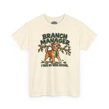 Load image into Gallery viewer, Branch Manager Dog T-Shirt — "I Take My Work Outside"
