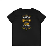 Load image into Gallery viewer, “Your Word Is a Lamp” Inspirational Ladies' Shirt
