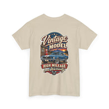 Load image into Gallery viewer, "Vintage Model: High Mileage Low Warranty" Classic Auto Graphic Tee
