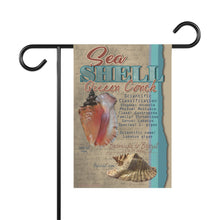 Load image into Gallery viewer, Queen Conch Seashell Garden Flag
