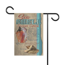 Load image into Gallery viewer, Queen Conch Seashell Garden Flag
