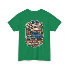 Load image into Gallery viewer, "Vintage Model: High Mileage Low Warranty" Classic Auto Graphic Tee
