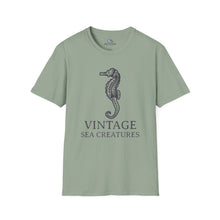 Load image into Gallery viewer, Vintage Sea Creatures Seahorse T-Shirt
