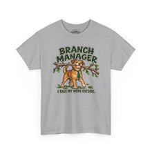 Load image into Gallery viewer, Branch Manager Dog T-Shirt — "I Take My Work Outside"
