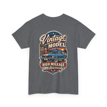 Load image into Gallery viewer, "Vintage Model: High Mileage Low Warranty" Classic Auto Graphic Tee
