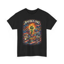 Load image into Gallery viewer, America 250 Liberty Torch T‑Shirt — 1776–2026 Bicentennial Celebration Tee
