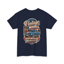 Load image into Gallery viewer, "Vintage Model: High Mileage Low Warranty" Classic Auto Graphic Tee
