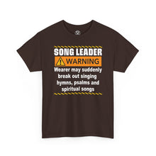 Load image into Gallery viewer, Song Leader Warning T‑Shirt – Funny Church Hymn Singing Tee
