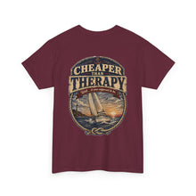 Load image into Gallery viewer, Cheaper Than Therapy Sailing T-Shirt — Salt &amp; Canvas Nautical Tee
