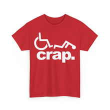 Load image into Gallery viewer, Crap. Wheelchair Fall Graphic Tee - Funny Disability Humor T-Shirt
