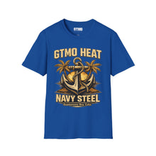 Load image into Gallery viewer, GTMO Heat Navy Steel Anchor T-Shirt
