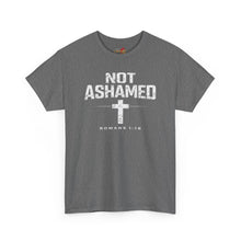 Load image into Gallery viewer, Not Ashamed Christian T-Shirt — Romans 1:16 Faith Tee
