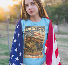 Load image into Gallery viewer, America 250 T-Shirt — 1776–2026 Patriotic Veterans Tribute Tee

