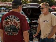 Load image into Gallery viewer, Historic Vintage Car T-Shirt — "I'm Not Old, I'm Historic"
