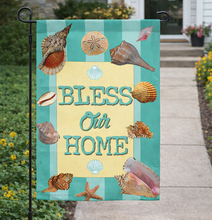 Load image into Gallery viewer, Bless This House Nautical Garden Flag
