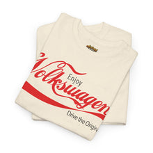 Load image into Gallery viewer, Volkswagen Retro Logo T-Shirt — 'Enjoy Volkswagen' Vintage Car Tee
