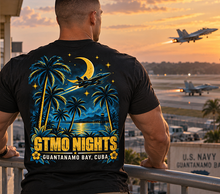 Load image into Gallery viewer, GTMO Nights T-Shirt — Guantanamo Bay Tropical Tee
