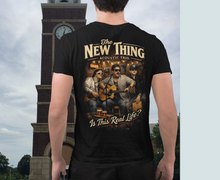 Load image into Gallery viewer, Is This Real Life? The New Thing Acoustic Trio Vintage Band T-Shirt
