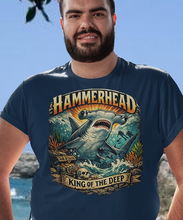 Load image into Gallery viewer, Hammerhead 'King of the Deep' Shark T-Shirt
