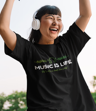 Load image into Gallery viewer, Music is life — Headphones Heartbeat Design
