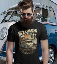 Load image into Gallery viewer, Vintage Camper T-Shirt — Retro Surf Bus Graphic Tee
