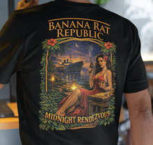 Load image into Gallery viewer, Banana Rat Republic “Midnight Rendezvous” Vintage Tropical Graphic Tee
