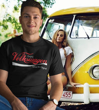 Load image into Gallery viewer, Volkswagen Retro Logo T-Shirt — 'Enjoy Volkswagen' Vintage Car Tee
