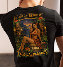 Load image into Gallery viewer, BRR "Rum Tropical Paradise" Vintage Pinup Tee
