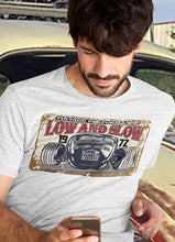 Load image into Gallery viewer, Low and Slow Vintage Hot Rod T-Shirt
