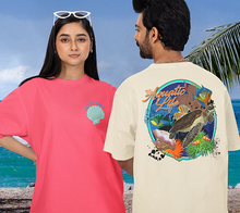 Load image into Gallery viewer, "Aquatic Life" Turtle &amp; Seashell T-Shirt
