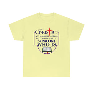 I'm a Christian - cornsilk