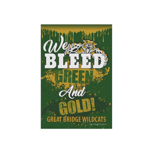 Great Bridge Wildcats Garden Flag - front