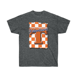 Orange Checkerboard T