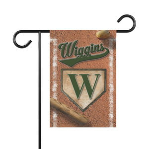 Baseball Monogram Garden Flag - right