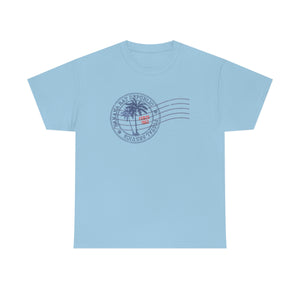 Banana Rat Republic postage t-shirt - light blue