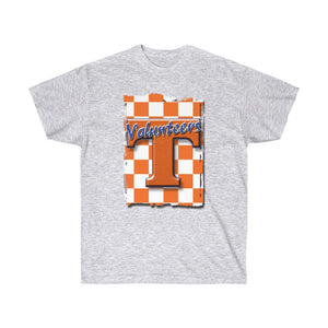 Orange Checkerboard T