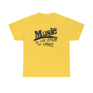 music is my drug t-shirt - daisy