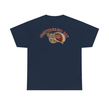 Load image into Gallery viewer, GTMO Triton Trumpet T-shirt - back - navy
