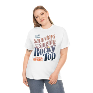 Singing Rocky Top - Vols t-shirt - white model