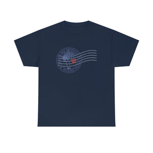 Banana Rat Republic postage t-shirt - navy