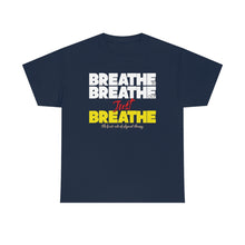 Load image into Gallery viewer, Breath In  Breath Out t-shirt - navy
