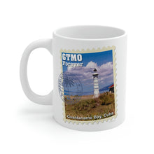 Load image into Gallery viewer, GTMO Lighthouse Stamp Coffee Mug - left
