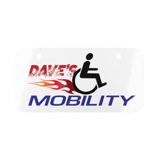 Load image into Gallery viewer, Dave&#39;s Mobility Mini License Plate
