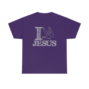 I Love Jesus Sign Language - purple