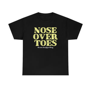 nose over toes - t-shirt - black