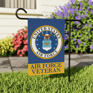 AIR FORCE VETERAN GARDEN FLAG -mockup two