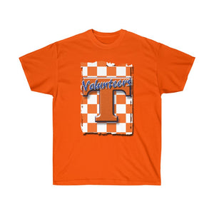 Orange Checkerboard T