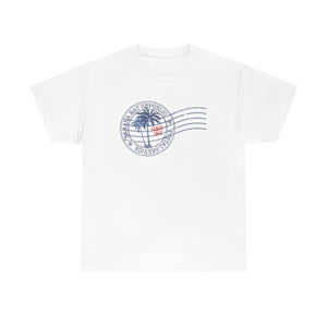 Banana Rat Republic postage t-shirt - white